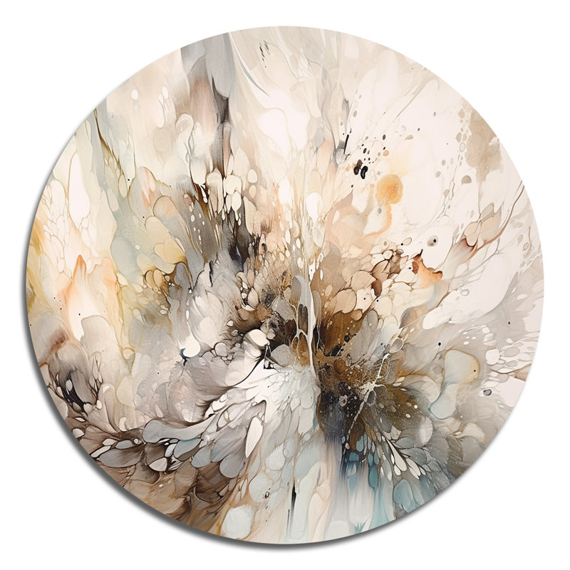 Abstract Wall Decor on Metal, 29" H x 29" W x 1" D