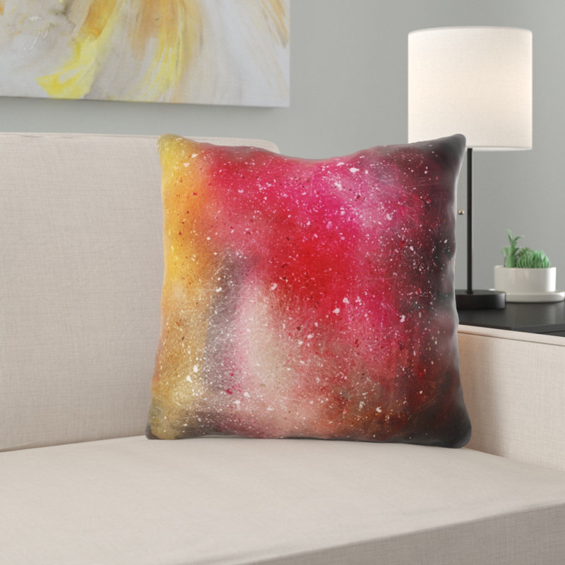 Solid Colour Outdoor Reversible Throw Pillow, Microsuede, Indoor