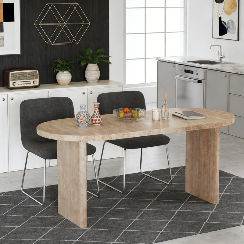 Table de salle à manger extensible moderne avec rallonges amovibles, Blanc ancien