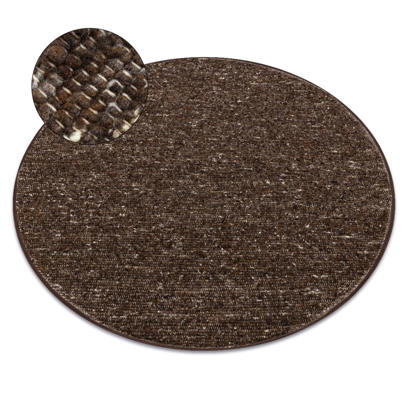 Round Padrick Wool Area Rug, Round 120cm