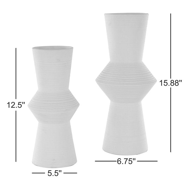 Vase de table en céramique Tierre, Brun
