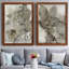 Birch Leaves I - Ensemble de 2 peintures sur toile encadrées-1911931932-1911931933