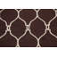 Tapis géométrique en laine touffeté à la main brun-1799954922