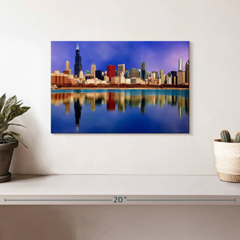 Ravi Chicago City Reflection, H 8 po x l 12 po