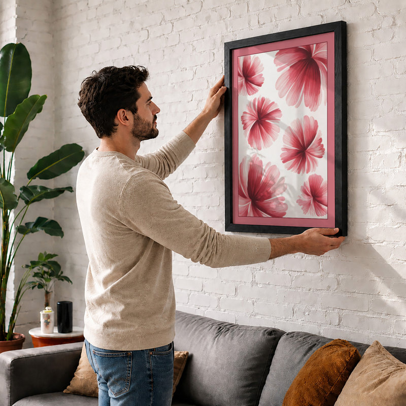 Scattered Petals Botanical - Framed Print, Unframed, A3 - 42.0 x 29.7 cm