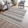 Machine Washable Indoor/Outdoor Xhevrie Taupe Rug