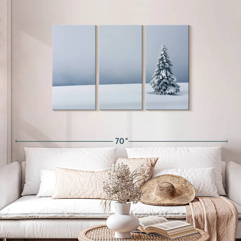 Harnek Snowy Tree, 28" H x 45" W