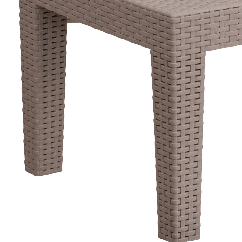 Alderman Rattan Coffee Table, Charcoal