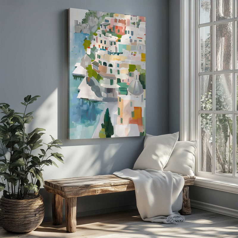 Coastal Village Glow IV, Toile tendue, Toile tendue, H 18 po x l 12 po