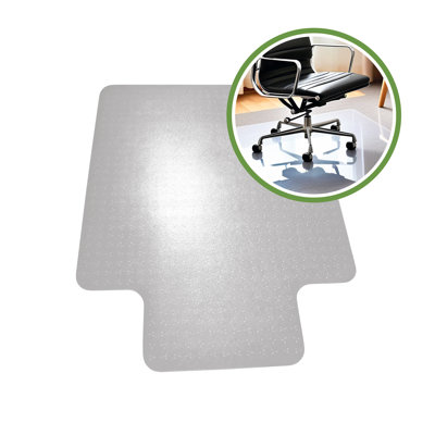 Cleartex® TrYlok® Vinyl Lipped Chair Mat for Low Pile Carpets up to 1/4" - 35" x 47"