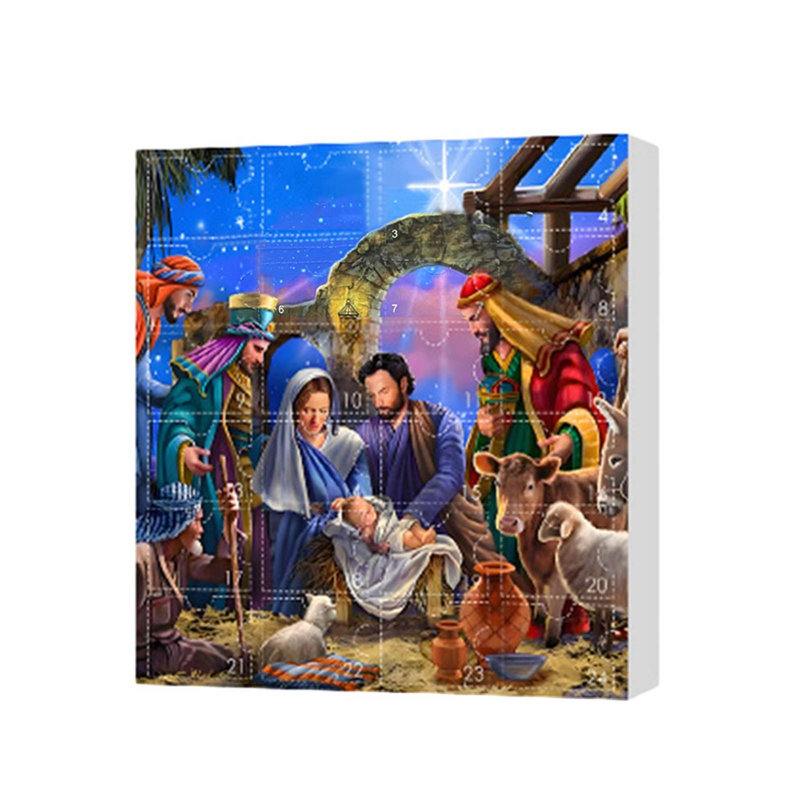 Calendrier de l'Avent 24 jours, décorations pour crèche de Noël