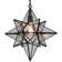 Moravian Star Light Modern Black Pendant Lights Clear Glass Light 19 Inches Hanging Lights For Bedroom Kitchen Island