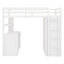 Lit mezzanine avec tiroirs, bureau et garde-robe-904161107