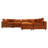 Hayward Burnt Orange Velvet Modular Sectional Sofa-1597475969