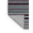 Machine Washable Horizontal Stripes Gray Area Rug-1498590737