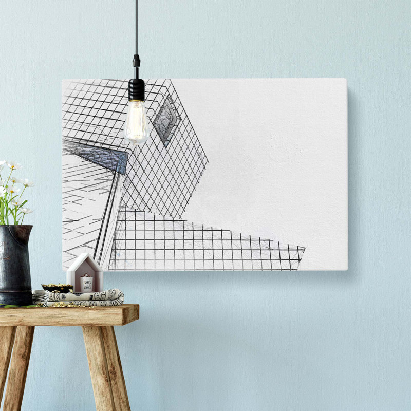 Architecture Sketch Vol.29 In Abstract - Wrapped Canvas Print, 40cm H x 60cm W x 3cm D