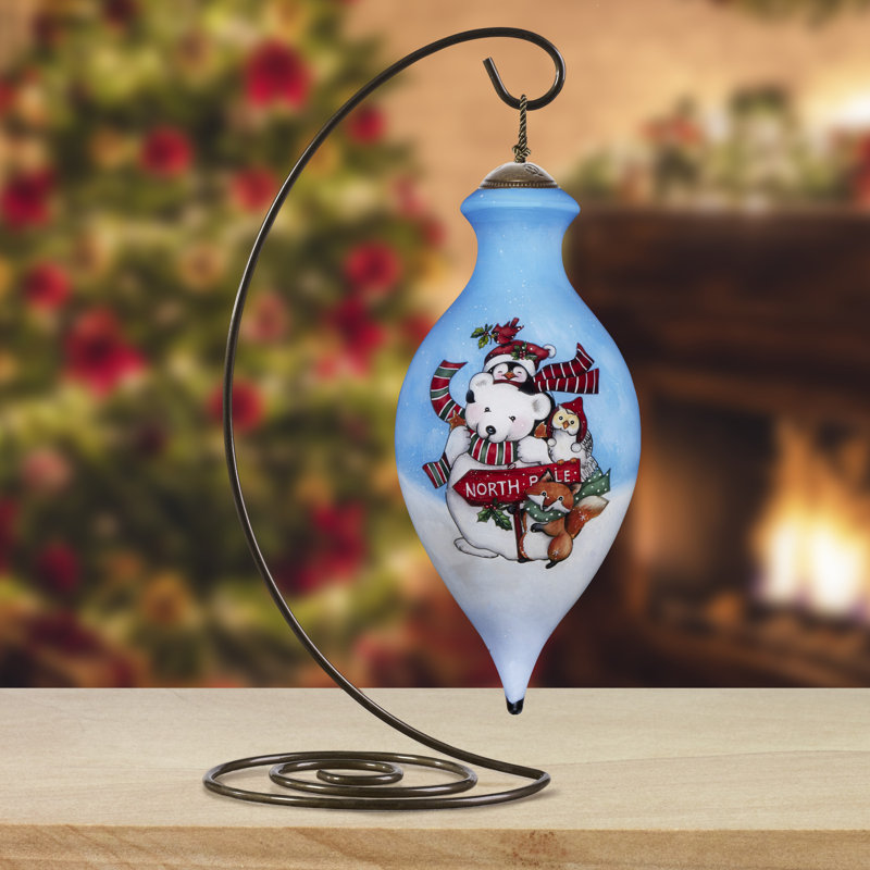Ornement en verre soufflé Ne’Qwa Art North Pole Friends