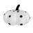 Black and White Spotted Pumpkin Shaped Pillow