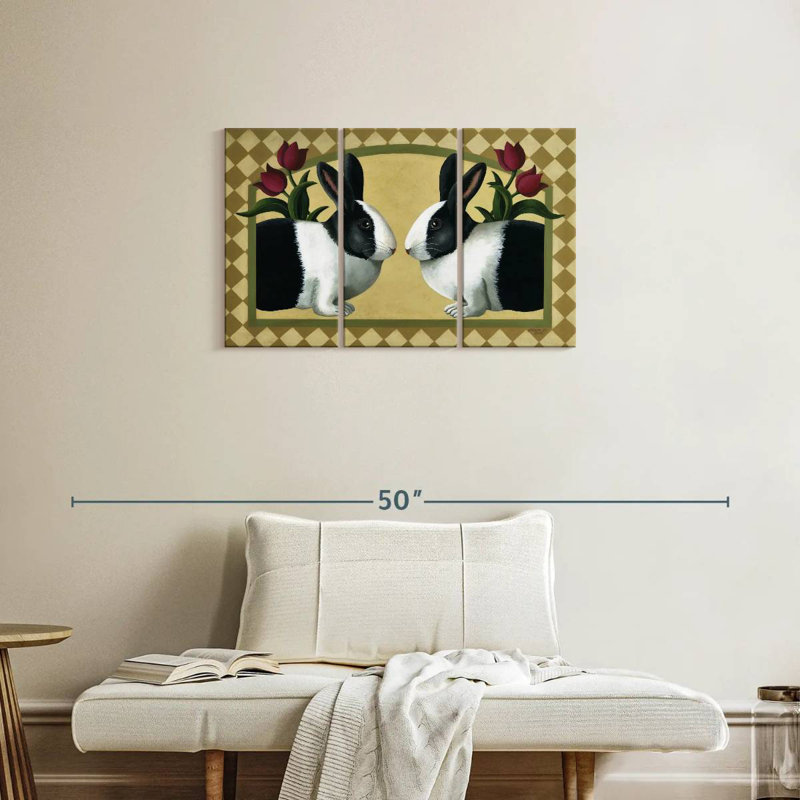 Brampt Rabbit Bunnies, 20" H x 33" W
