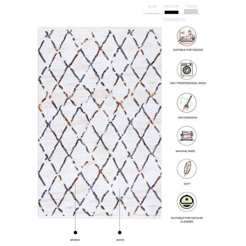 Tapis Konni, Rectangle 4 pi x 5 pi 11 po