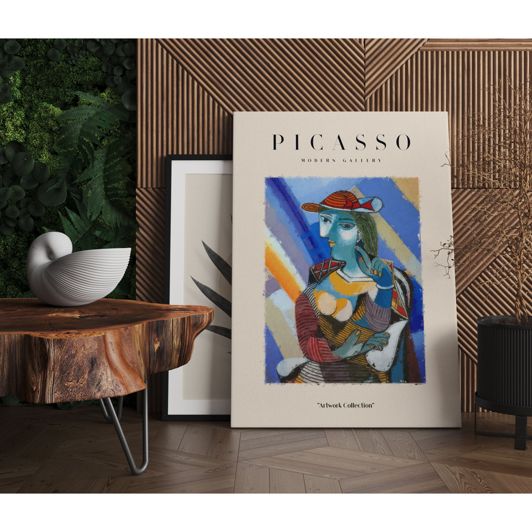 Picasso Art Collection - Frau Mit Hut I Als Leinwandbild