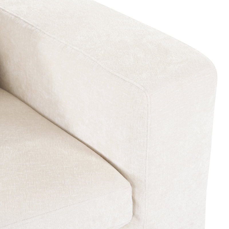 Canapé modulaire en mousse pure U_Style, Chenille beige