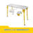 Foldable Welding Table Capacity Welding Workbench, Carbon Steel Work Bench with 3 Tilt Angles,Retractable Guide Rails for Welding Assembly Repair-265071137
