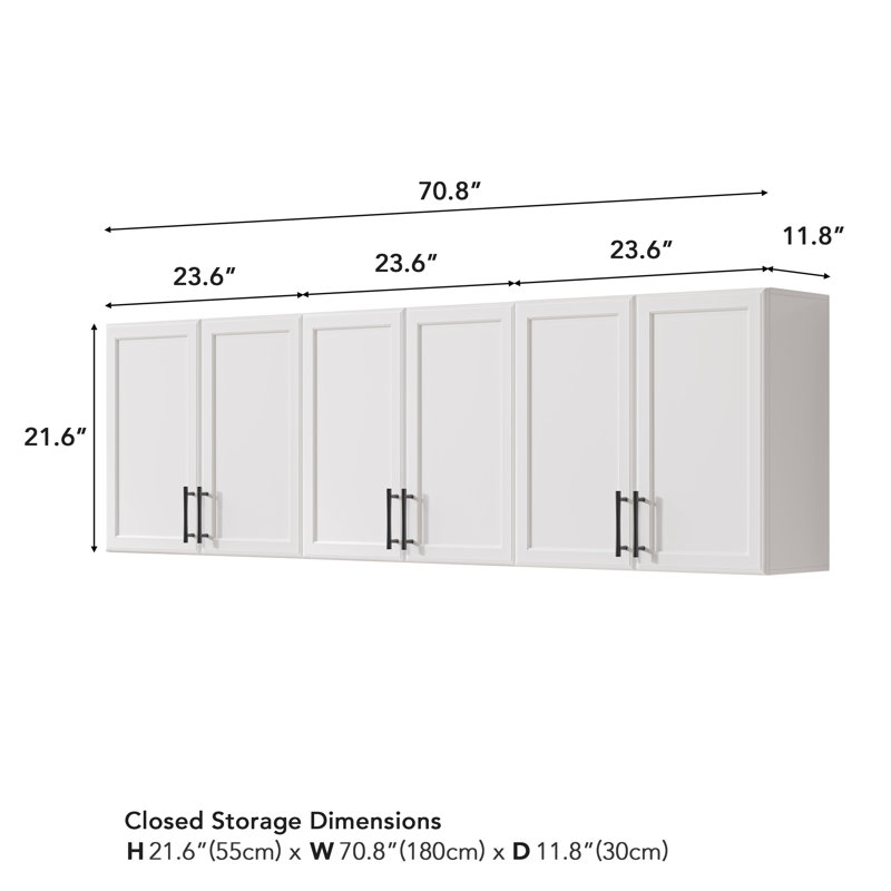 Armoire à linge 72 ", Blanc