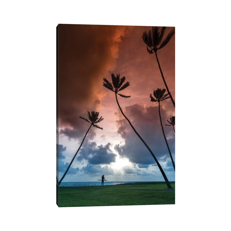 Towering Palms by Sean Davey - Print on Canvas, Wrapped Canvas, 66.04cm H x 45.72cm W x 1.91cm D