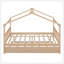 Lit double en bois avec lit gigogne simple-1053852856