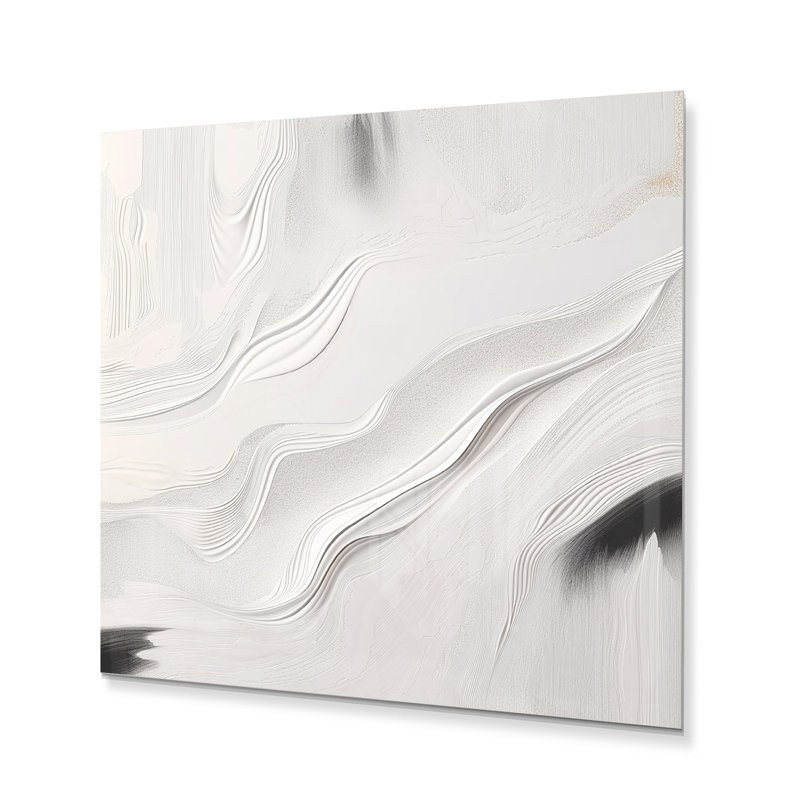 Modern Abstract Wall Decor on Metal, 23" H x 23" W x 1" D
