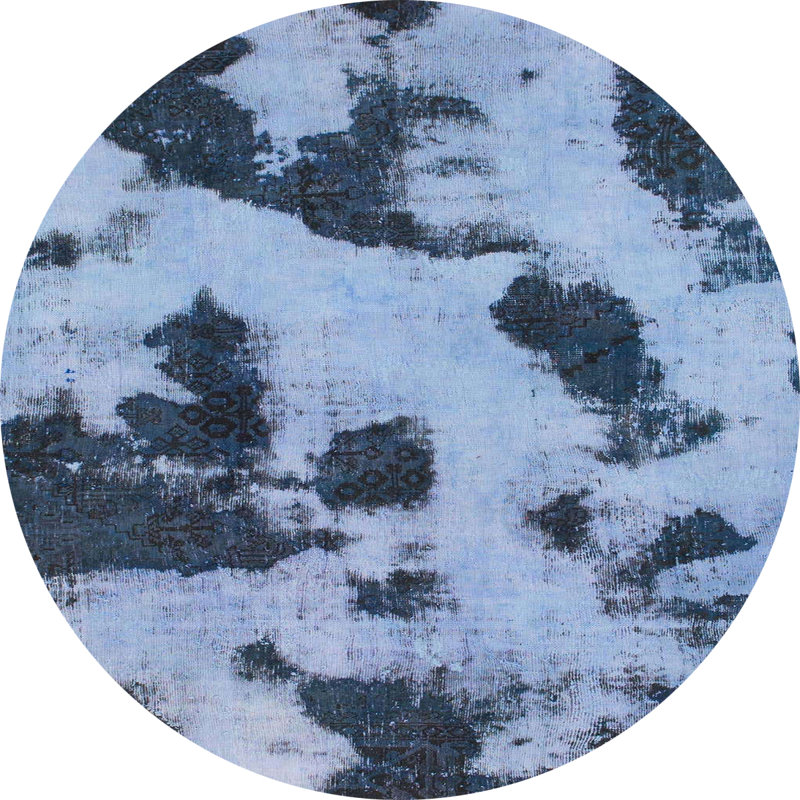 Tapis abstrait moderne 1125, Rond 5 pi