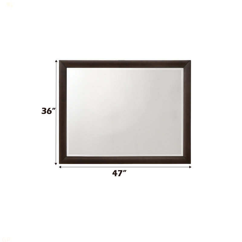 Miroir de commode Tablita, Bourgogne, 36,03 po x 47,03 po