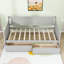 Lit de jour simple en bois avec deux tiroirs de rangement-1278412570
