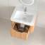 Meuble-lavabo mural flottant pré-assemblé avec lavabo-292224332
