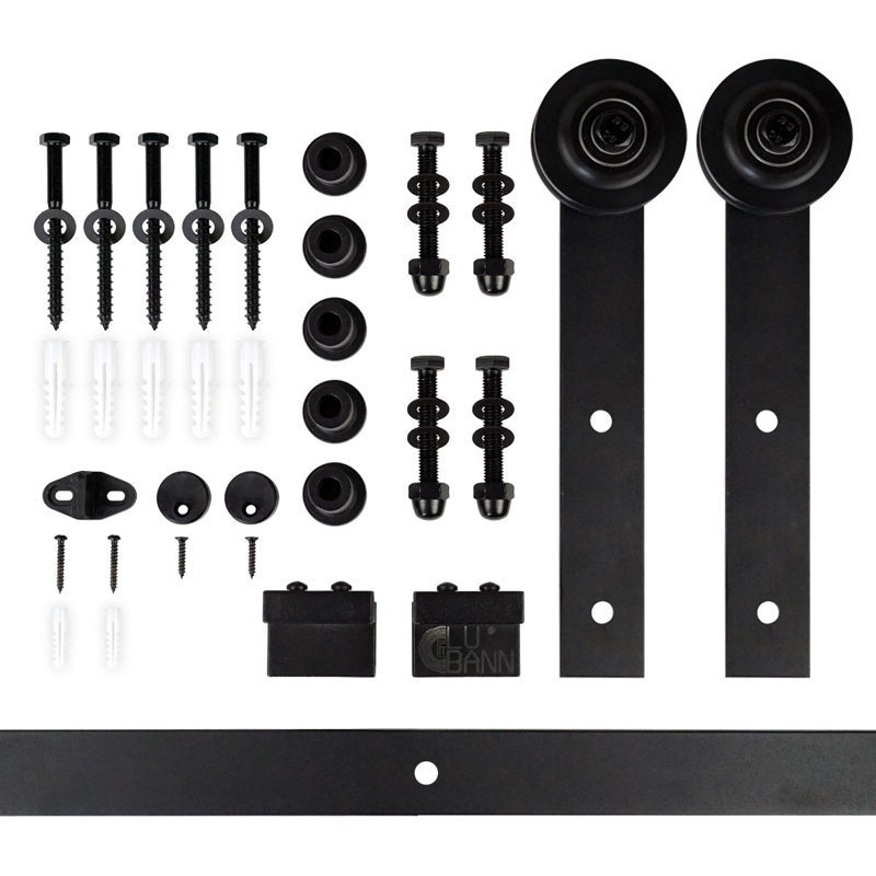 Sliding Steel Standard Single Barn Door Hardware Kit