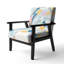 Fauteuil d'appoint rembourré «Gracieuse - Geometric Vortex II»