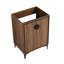 Armoire de salle de bain moderne 24 po, sans lavabo supérieur, meuble-lavabo simple avec 2 portes, bois d'ingénierie, portes de rangement faciles à installer et à remplacer. Preuve, à entretenir. Style américain,