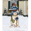 Figurine en bois chaleureuse voeux