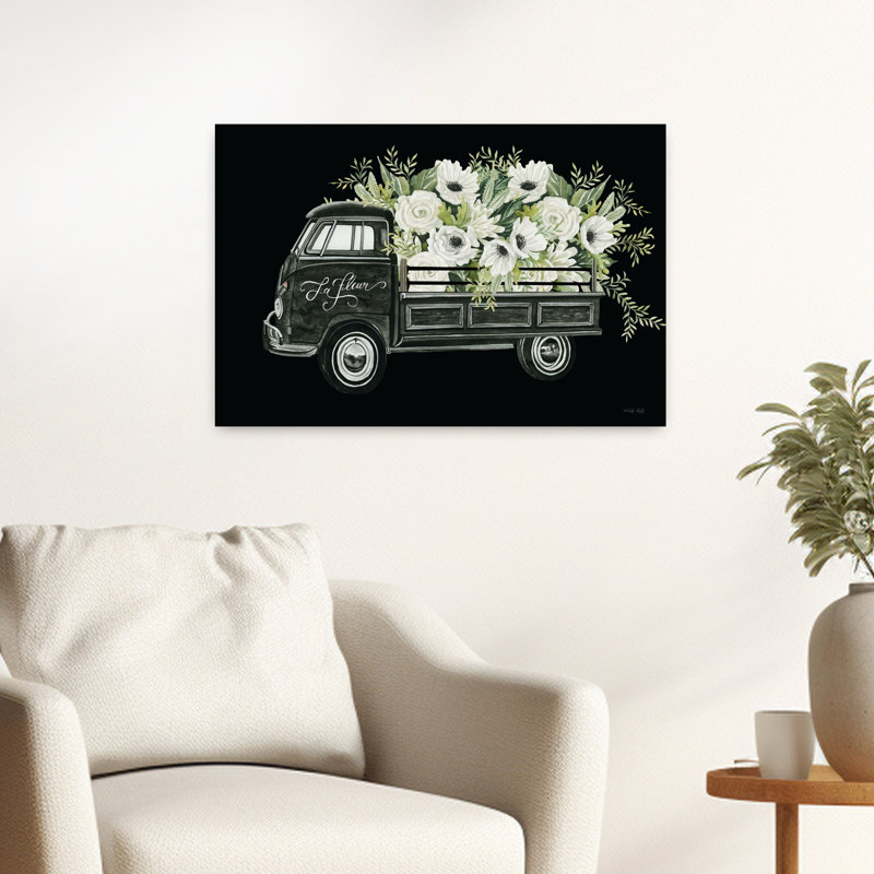 Art floral contemporain fantaisiste, H 16 po x l 24 po