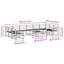363cm Wide Patio Sectional Set