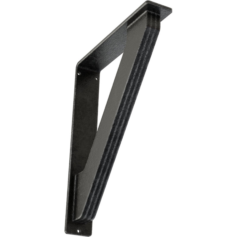 Support traditionnel en fer forgé, Étain antique, H 12 po x l 2 po x P 10 po