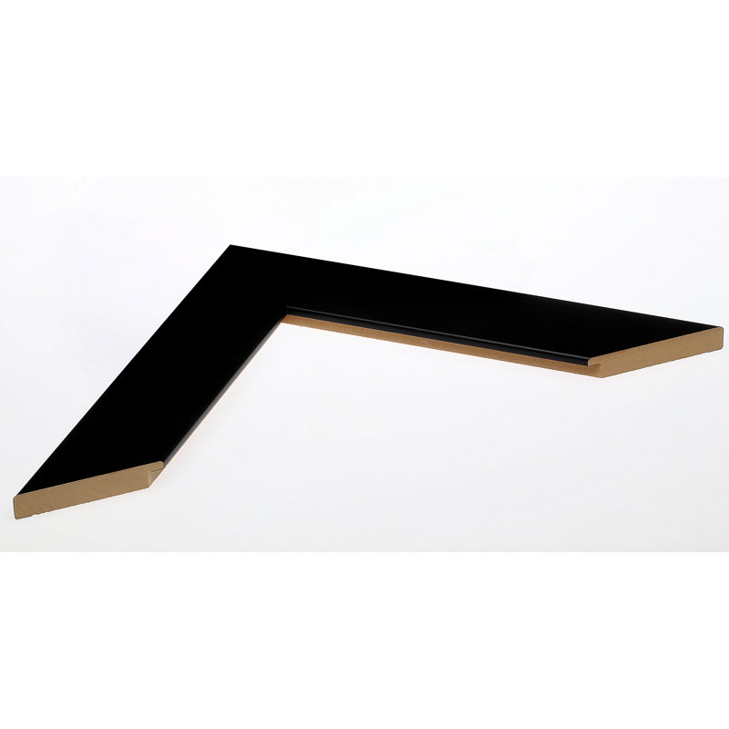 Miroir mural Carnaghliss, 41 po x 32 po, Noir mat