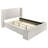 Boucle Upholstered Wingback Platform Bed-1935837250-1937323218
