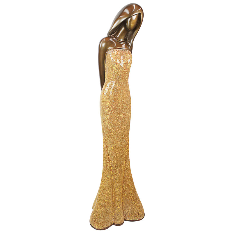 Lampe sur pied sculptée Golden Girl
