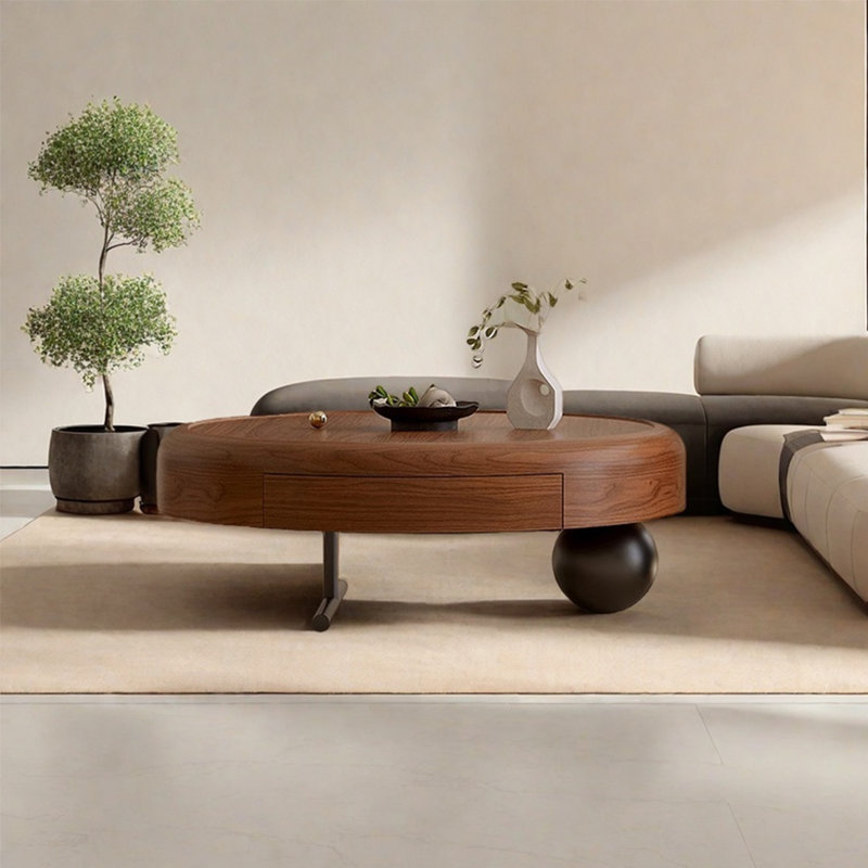 Table basse ronde de style antique