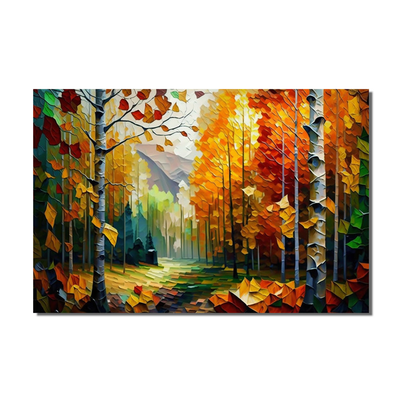 Chemin dans la forêt III - art mural forêt
