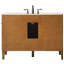 Rivers 48'' Single Bathroom Vanity with Carrara Marble Top-489922314