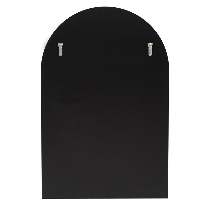 Wendolyn Metal Arch Mirror with Shelves, Gold