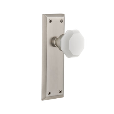 New York Plate with Waldorf White Milk Knob